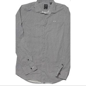 •NWOT• Armani Exchange Slim Black-White Shirt